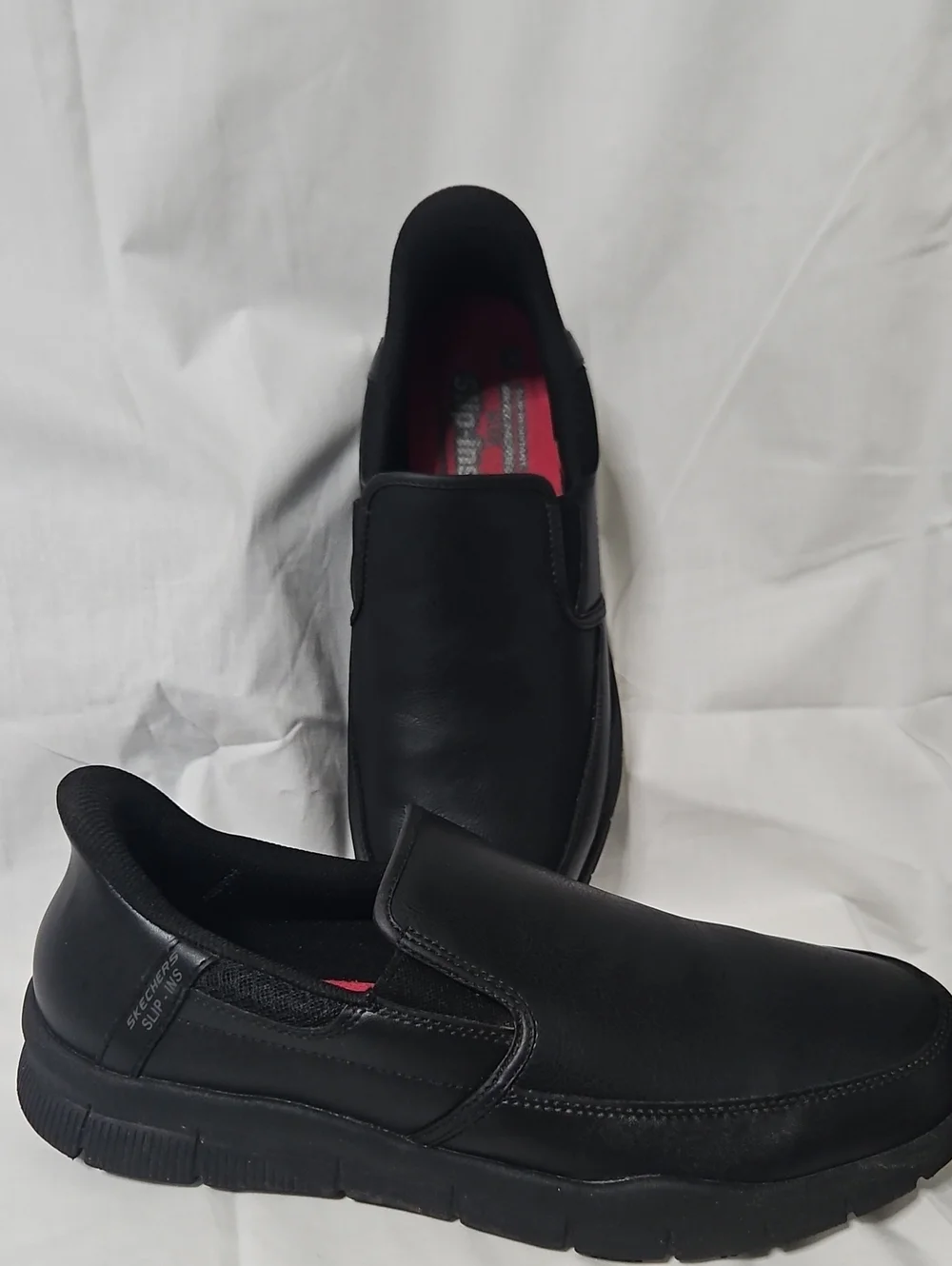Skechers Men's Black Slip-Ins Casual Work Loafers